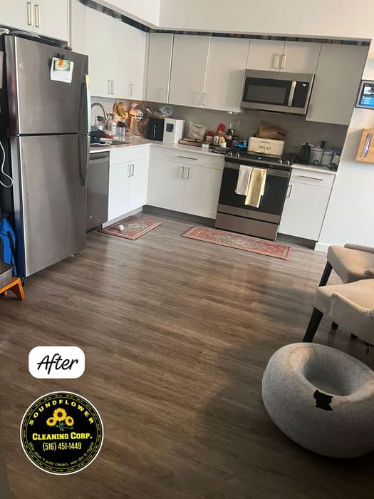 After — Apartment kitchen — post-renovation clean